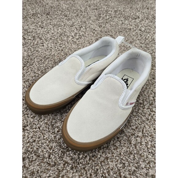 VANS Slip-On Pro Marshmallow Suede Gum UltraCush Sneakers (721454) US M5 W6.5 - Picture 1 of 6